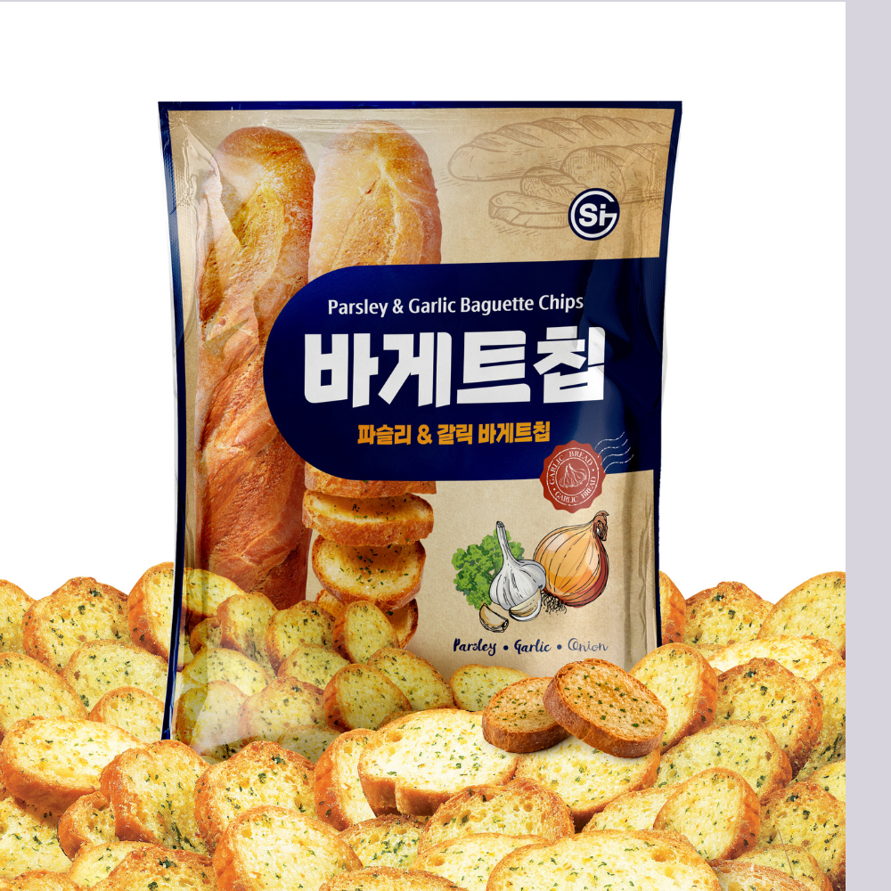 [무료배송] 통바게트 크리스피 바게트칩 파슬리 앤 갈릭 70g 24개 4