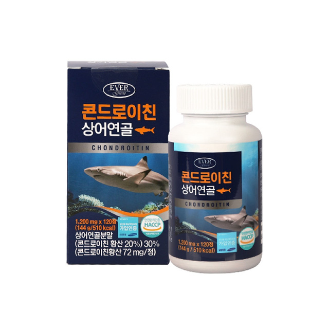에버그린 콘드로이친 상어연골 1,200mg, 120정 1