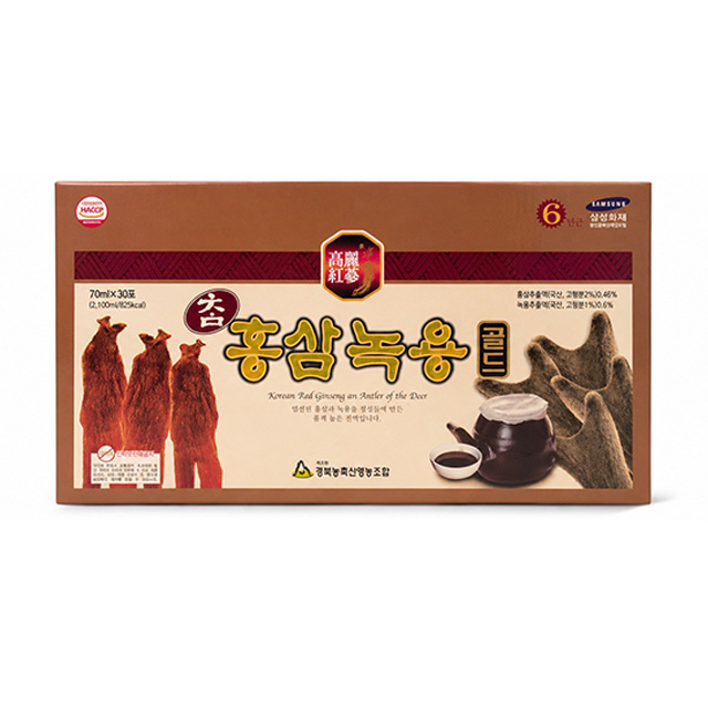 참 홍삼녹용골드 70ml, 30포 1