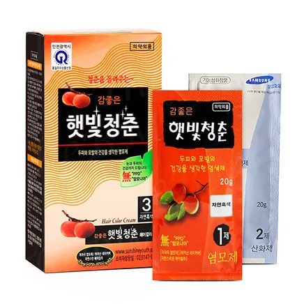 감좋은 햇빛청춘 새치커버 헤어컬러 염색약 1박스