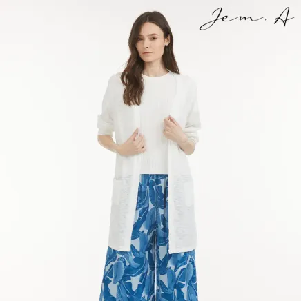 [젬마/Jem.A] 여성 심플 롱 가디건 1종